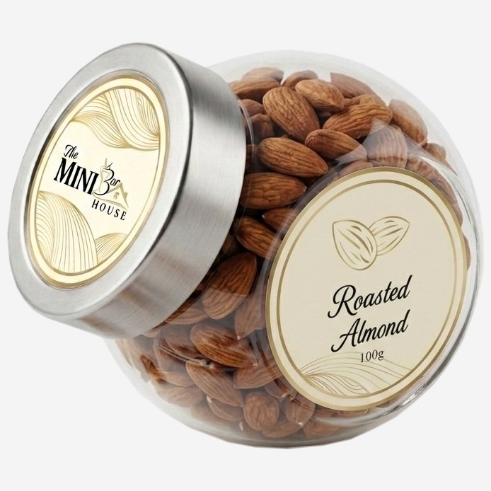 Roasted Almonds Globe Jar 100g