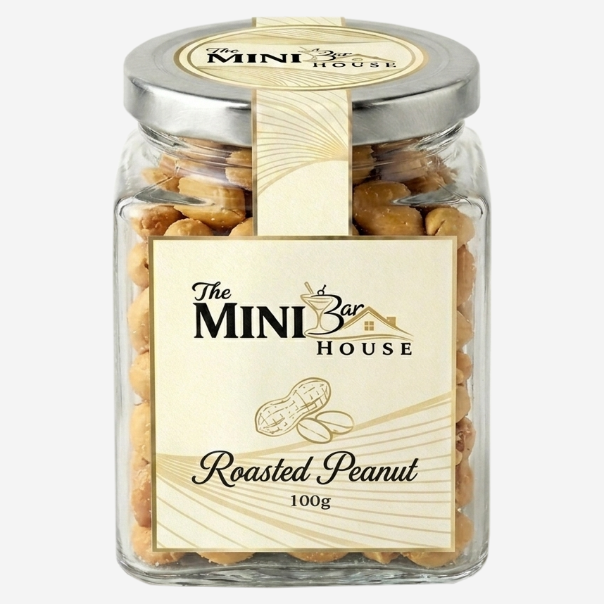 Roasted Peanuts Square Jar 100g