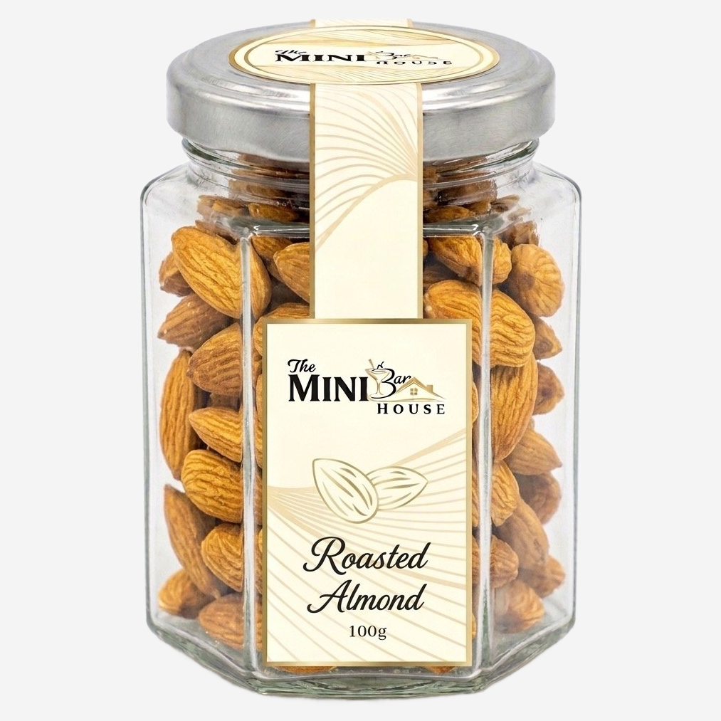 Roasted Almonds Hexagon Jar 100g