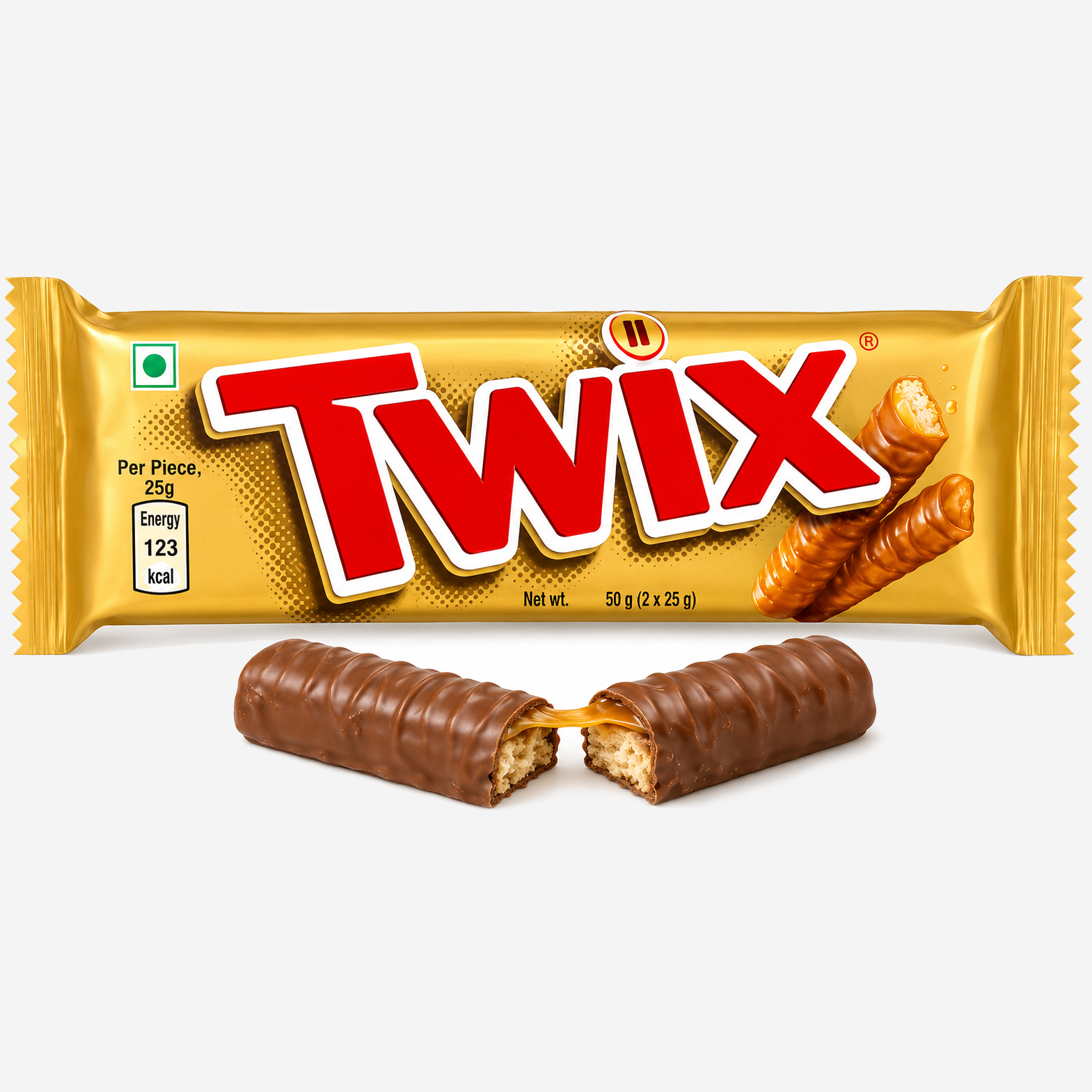 Twix Chocolate Bar 50g