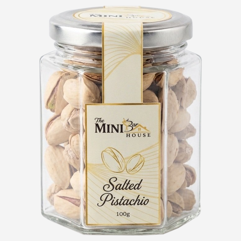 Salted Pistachio Hexagon Jar 100g